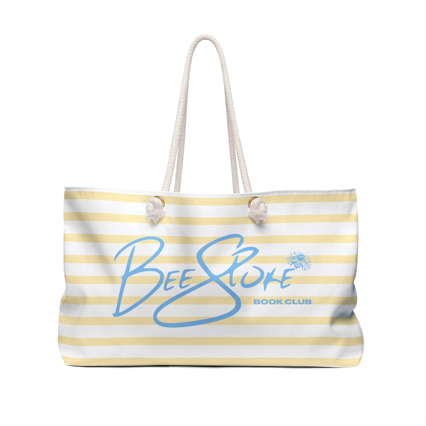 Striped Weekender Beach Tote