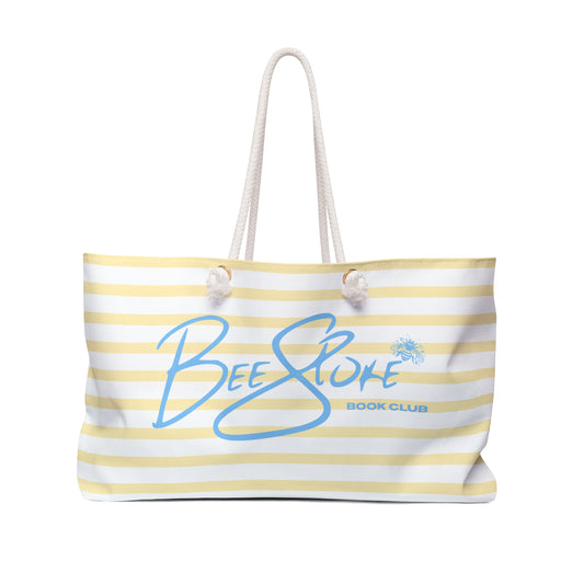 Striped Weekender Beach Tote