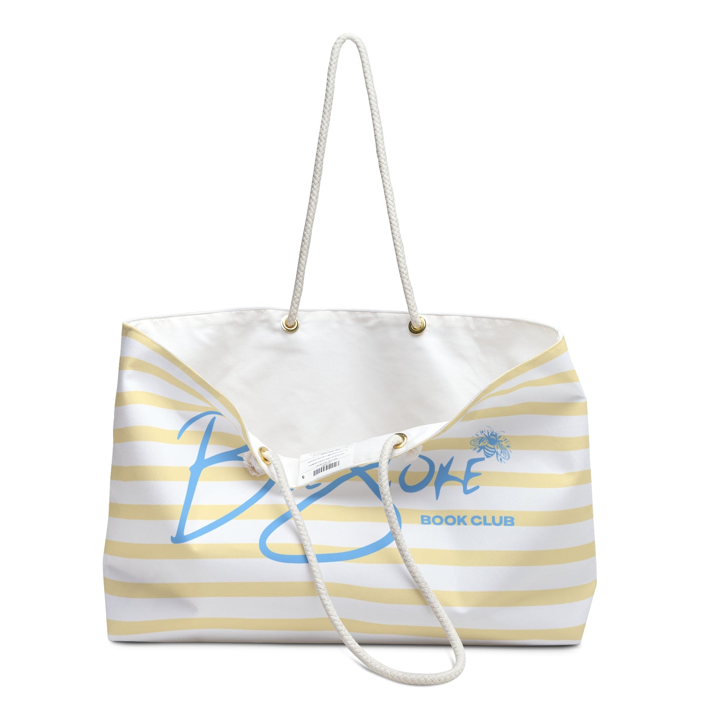 Striped Weekender Beach Tote
