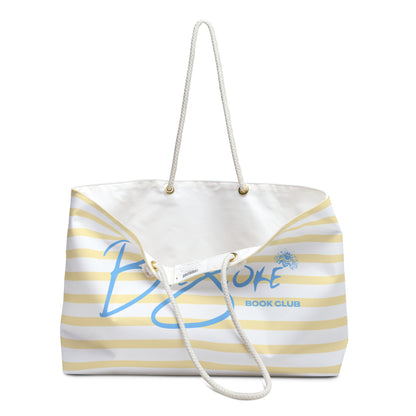 Striped Weekender Beach Tote